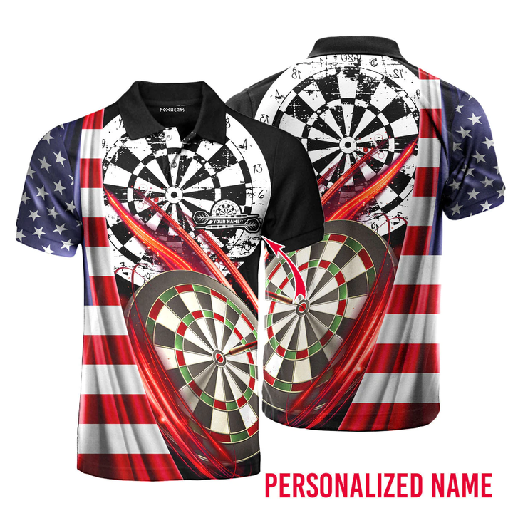 Lasfour Darts Player American Flag Personalized Name 3D Shirt DMA0280