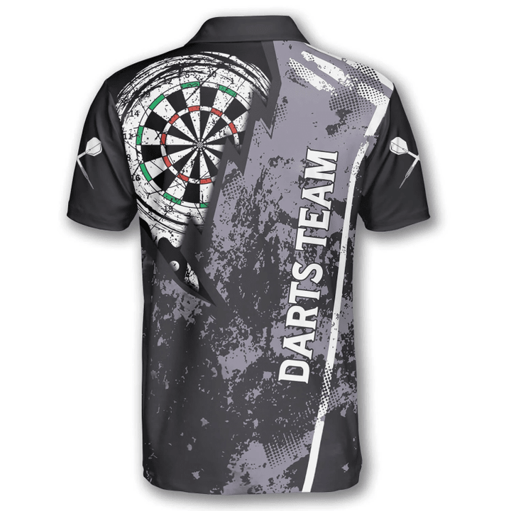 Lasfour Grunge Lightning Darts Personalized Name And Team Name 3D Shirt DMA0285