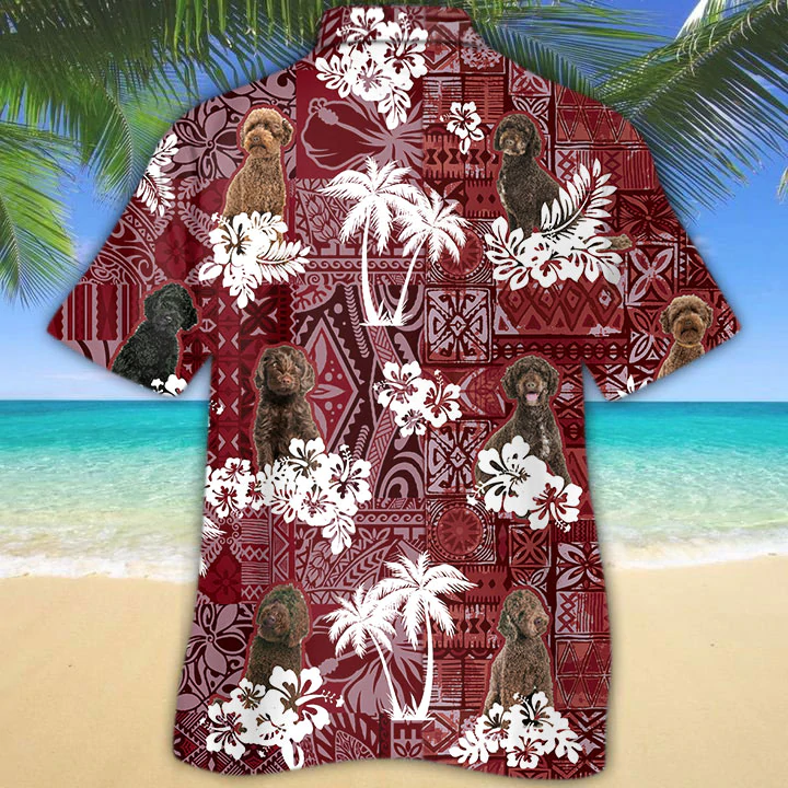 Australian Labradoodle Red Hawaiian Shirt, Hawaiian shirt For men, Women, Aloha Shirt For Summer HO1309