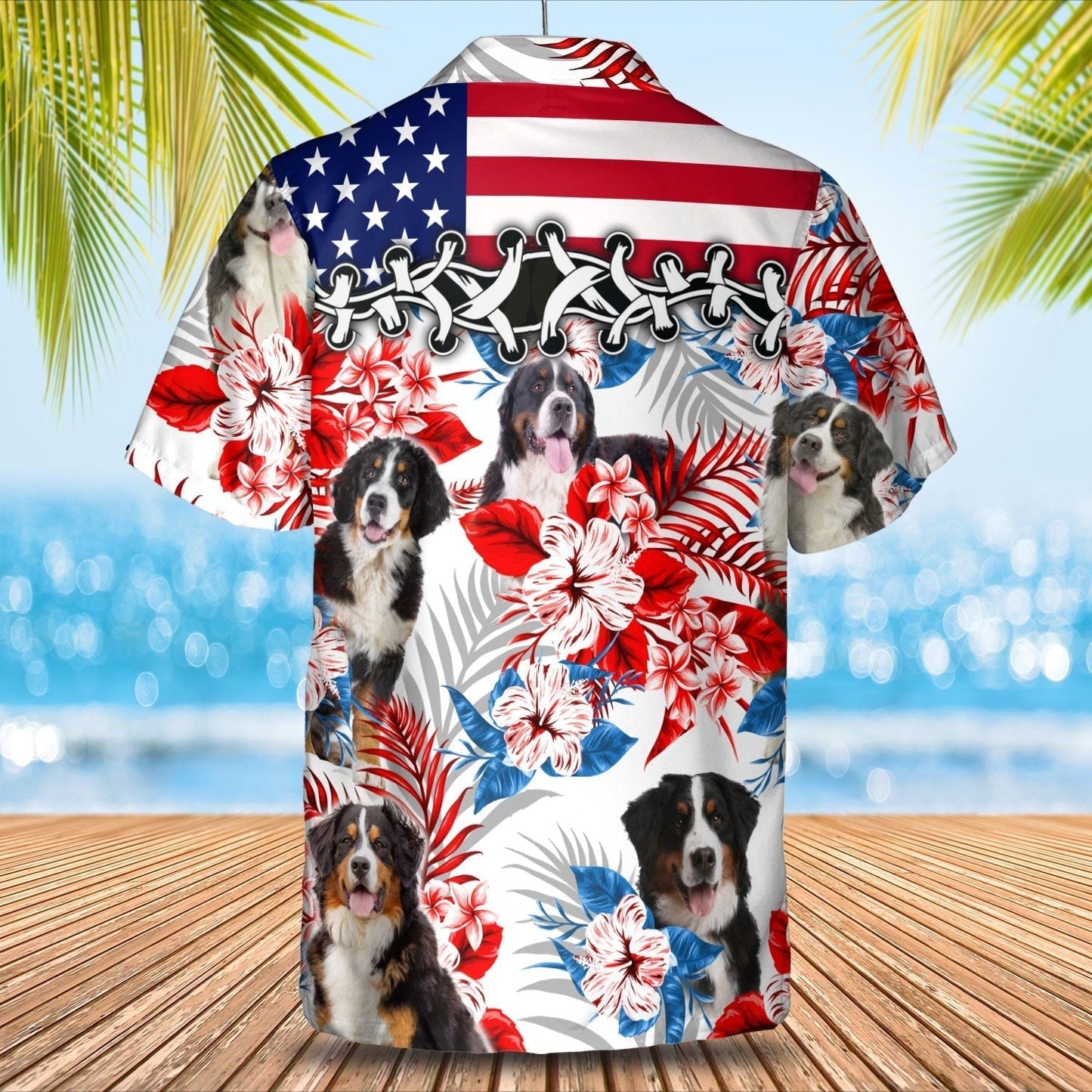Bernese Mountain Hawaiian Shirt, Summer Gift To Dog Lovers, Hawaii Shirt Gift For Men HO4932