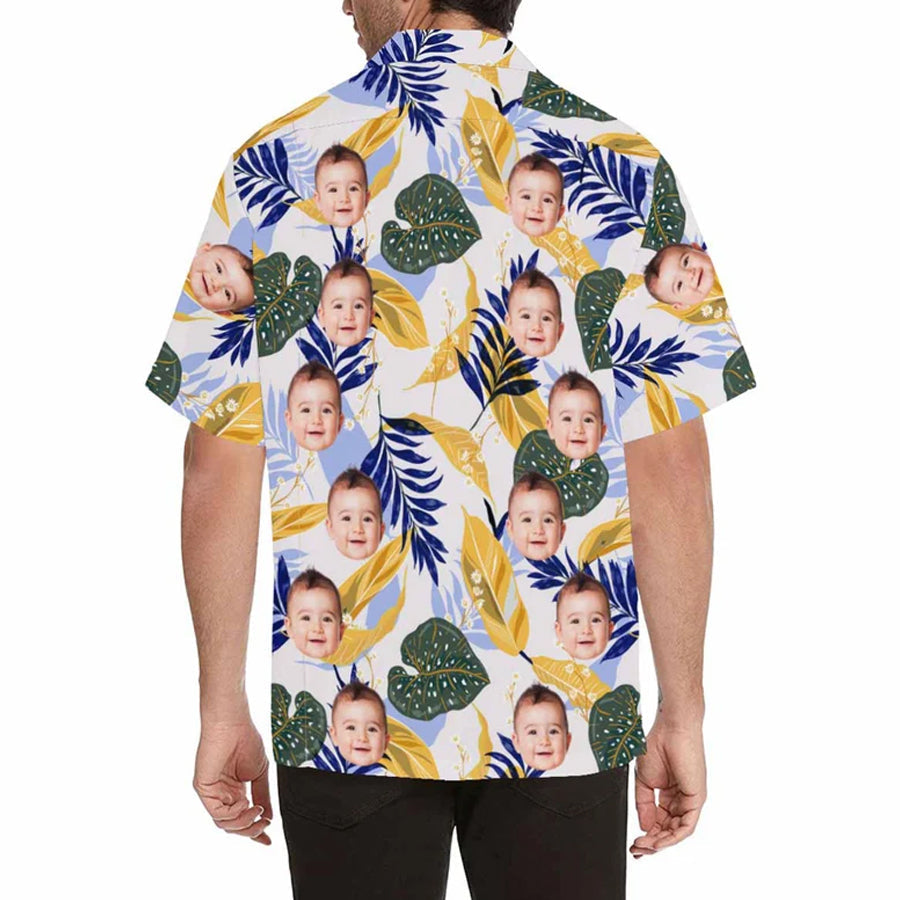 Personalized Kid Hawaiian Shirt, Personalized Hawaiian Shirt for Men, floral Aloha shirt men HO2704