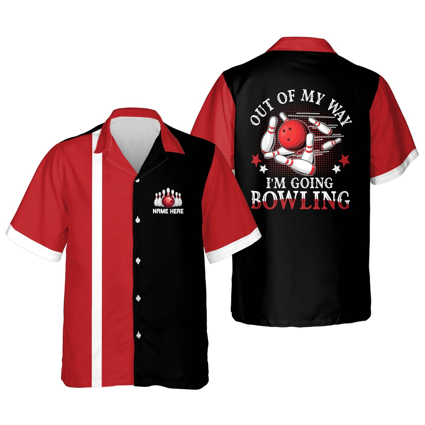 Out of My Way I'm Going bowling Hawaiian Shirt for men and women HO2735
