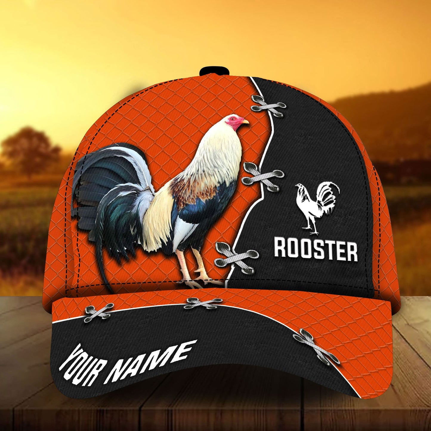 Personalized 3D Full Printed Cap Hat For Rooster Lover, Premium Rooster 3D Cap Hat Multicolor, Cap With Chicken CO0477