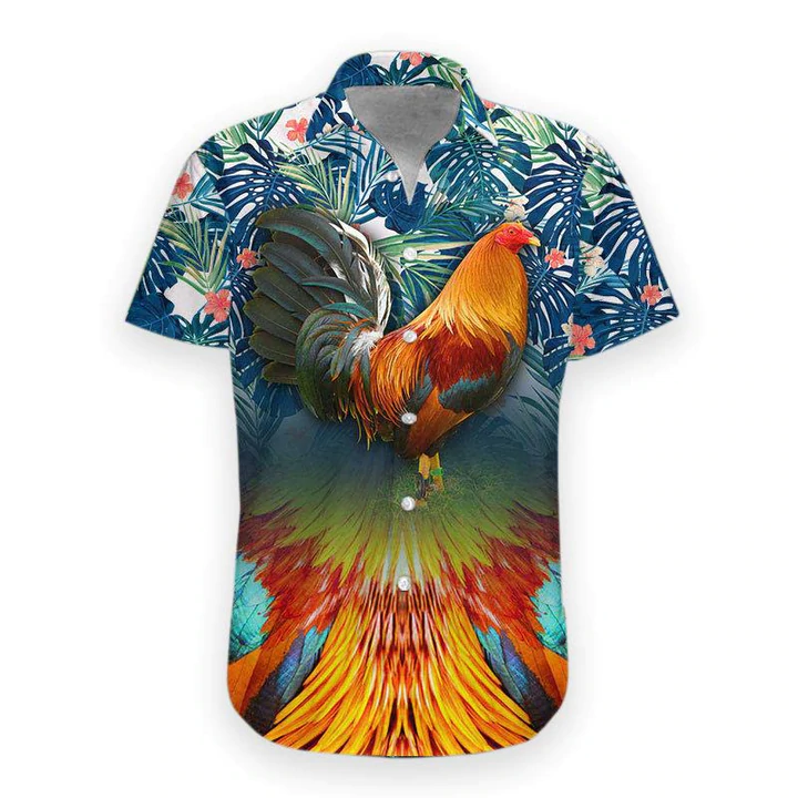 3D Rooster Hawaiian Shirt, Hawaiian shirt for men, women HO1107