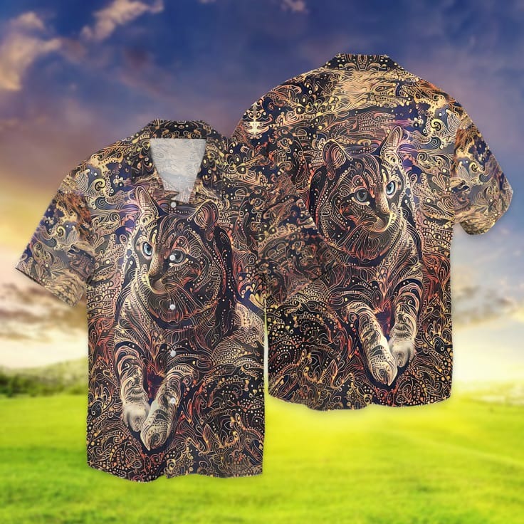 Cat Full Printed 3D Hawaiian Shirts For Men And Woman, Birthday Gift For Cat Lovers HO4964