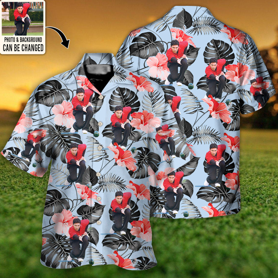 Lawn Bowling You Want Tropical Style Custom Photo - Hawaiian Shirt - Personalized Photo Gifts HO4283