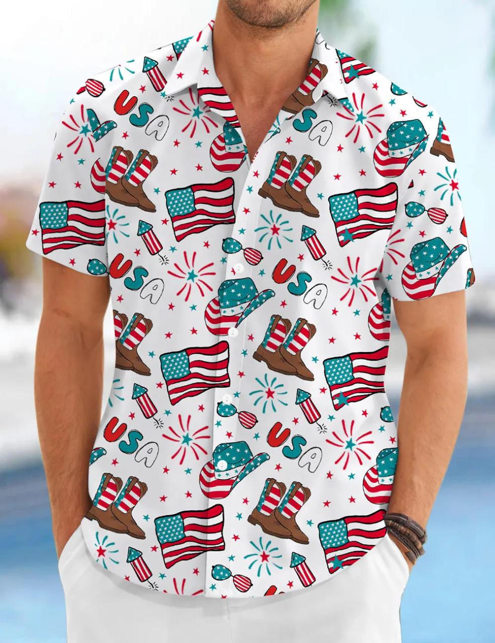 fourth of july dress shirt Amazon.com: MTIZJDYX Mens 4th of July Button Down Shirts Patriotic American Flag Short Sleeve USA Bowling Shirt 2025 Print Fathers Polo Red White and Blue Independence Day Vacation Clothing Athletic Tshirts :