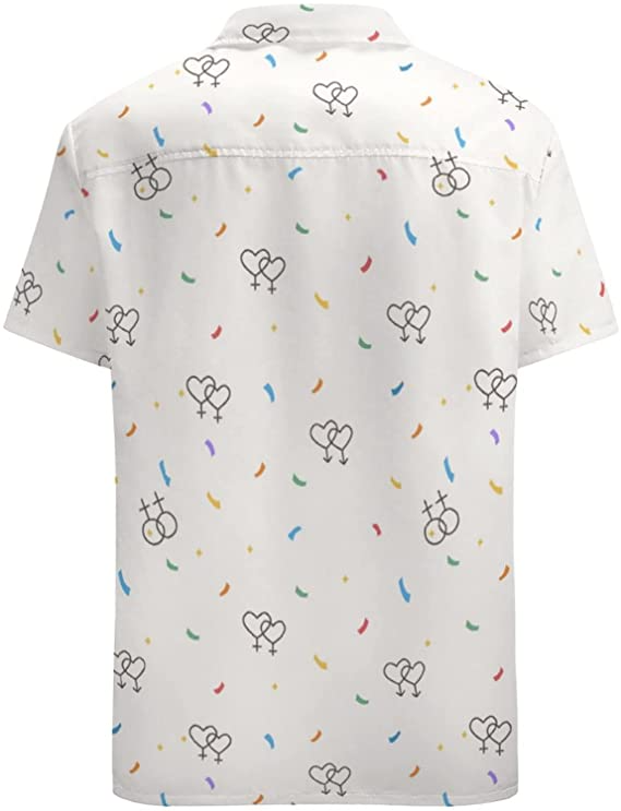 Hawaii Shirt Pride Month Rainbow Lgbt Print Summer Hawaiian Shirts Beach Shirts, Gift For Lesbian Gaymer HO4629