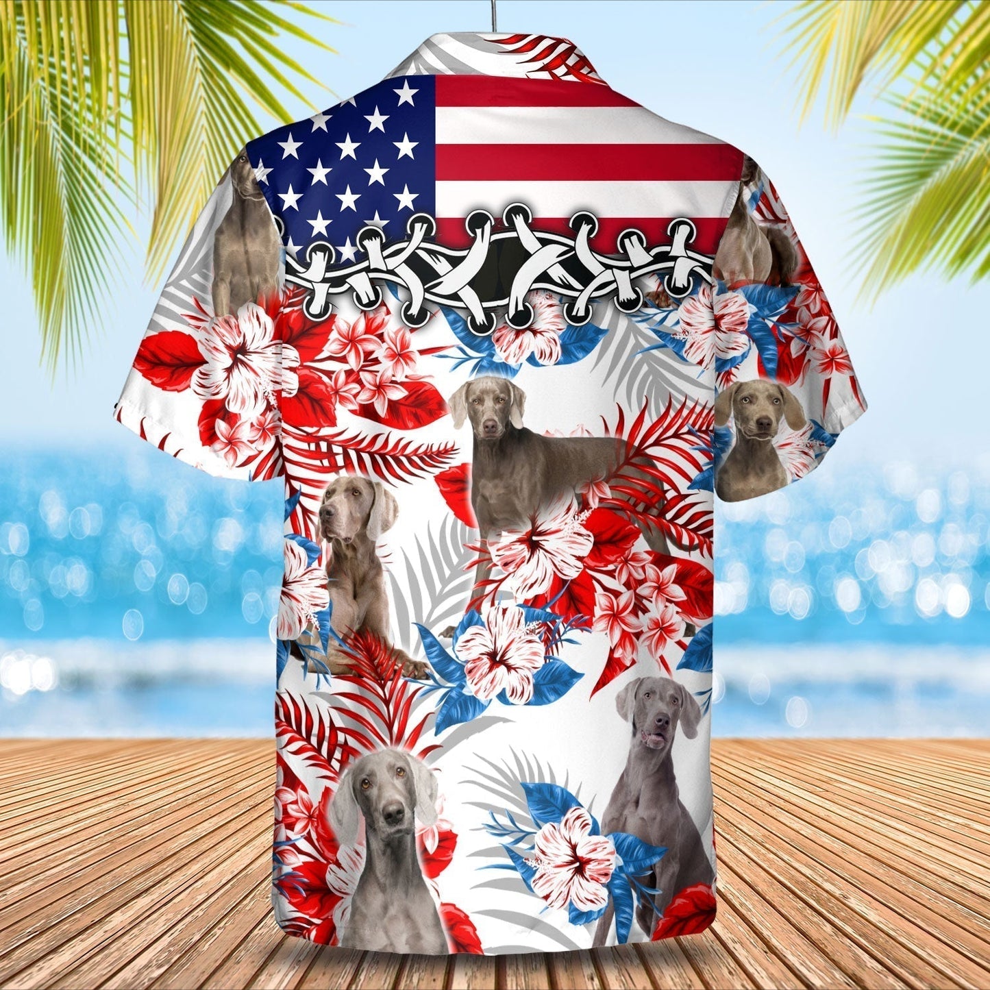Weimaraner Hawaiian Shirt - Gift for Summer, Summer aloha shirt, Hawaiian shirt for Men and women HO0678