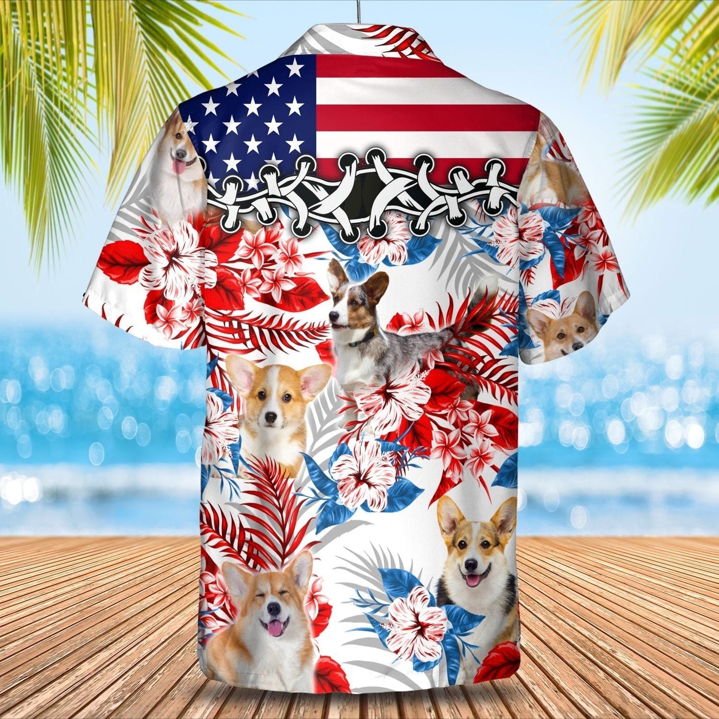 Welsh Corgi Hawaiian Shirt, Cool 3D Full Print Dog In Aloha Beach Shirts, Dog Hawaiian Shirt HO4922