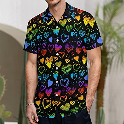 Hawaiian Shirt 3D For Pride Month, Rainbow Lgbt Print Summer Hawaiian Shirts Beach Shirts Gift For Lesbian Gaymer HO4643