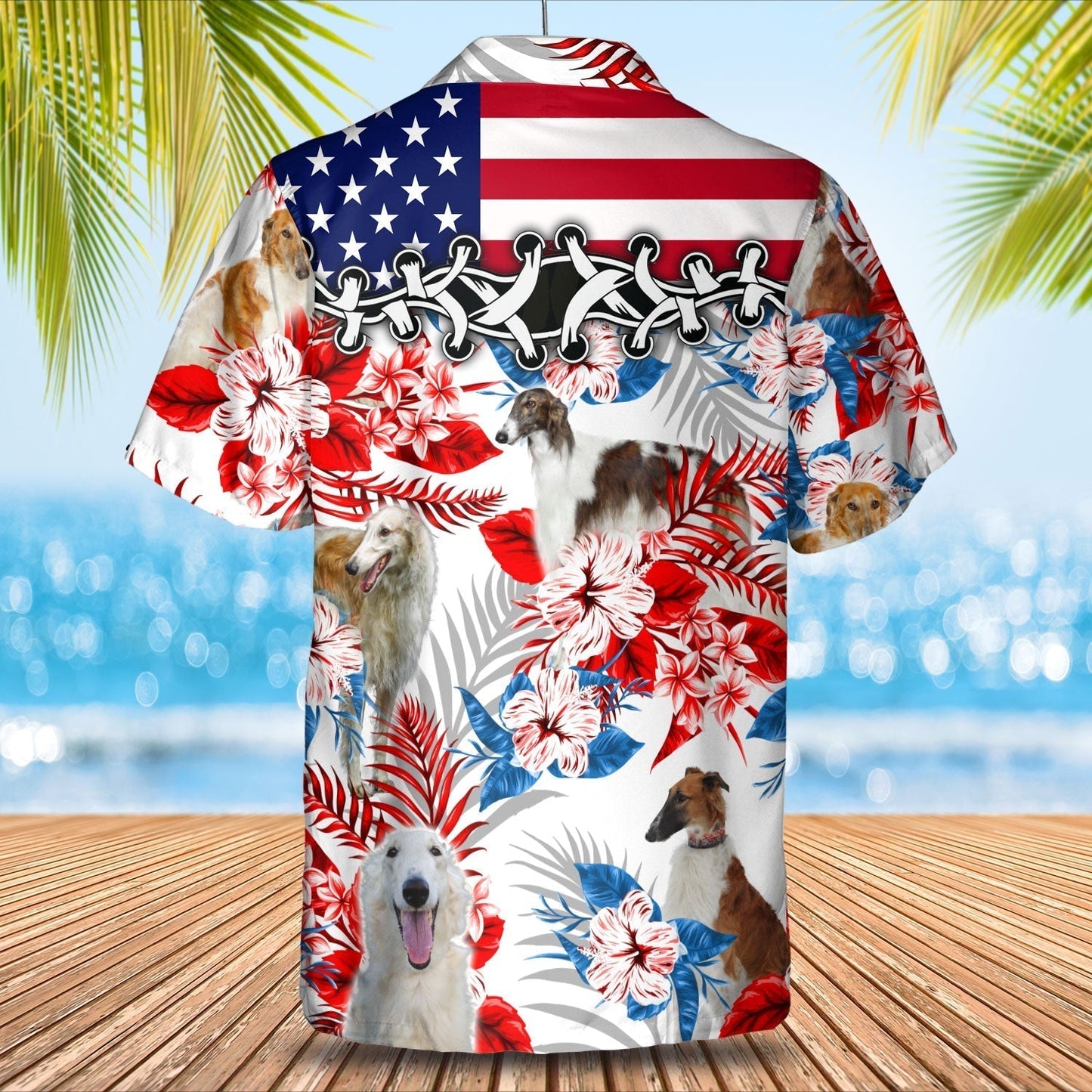 Borzoi Hawaiian Shirt - Gift for Summer, Summer aloha shirt, Hawaiian shirt for Men and women HO0648