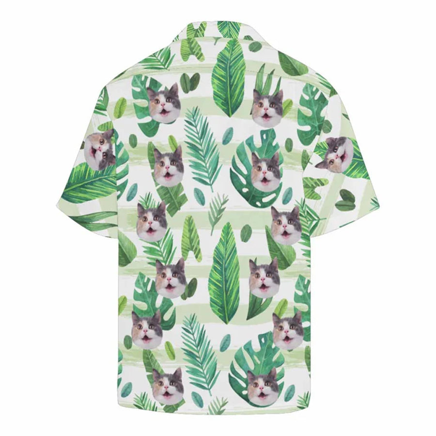 Personalized Cat Face Shirt Personalized Hawaiian Shirt for Men HO2702