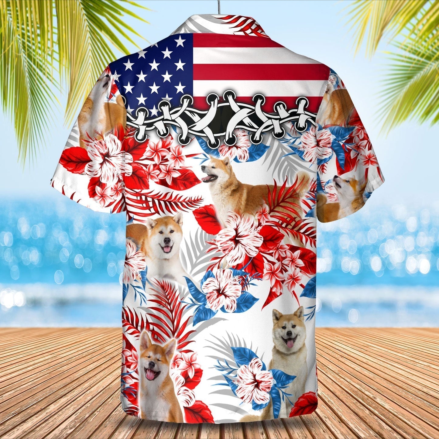 Akita Hawaiian Shirt - Summer aloha shirt, Hawaiian shirt for Men and women HO0697
