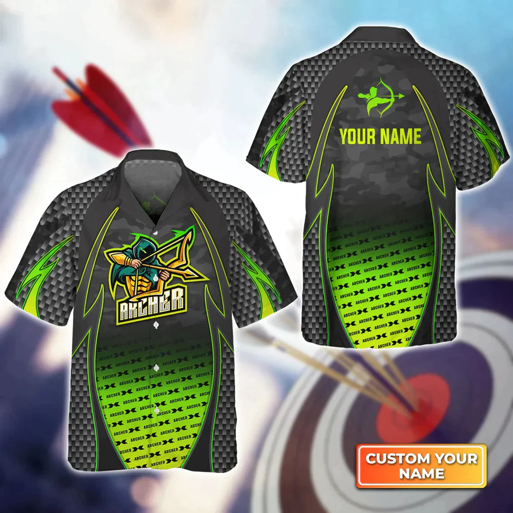Archery Target Sign Colorful 3D Hawaiian Shirt, Gift For Archer Sport Lovers, Gift For Archer HO4148