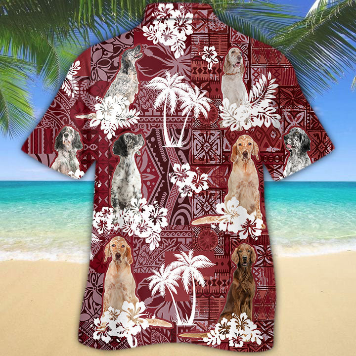 English Setter Hawaiian Shirt, Dog Hawaiian Shirts HO5192