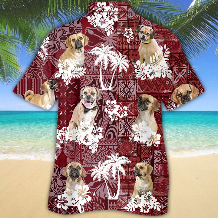 Puggle Hawaiian Shirt, Dog Hawaiian Shirt Short Sleeve HO5243