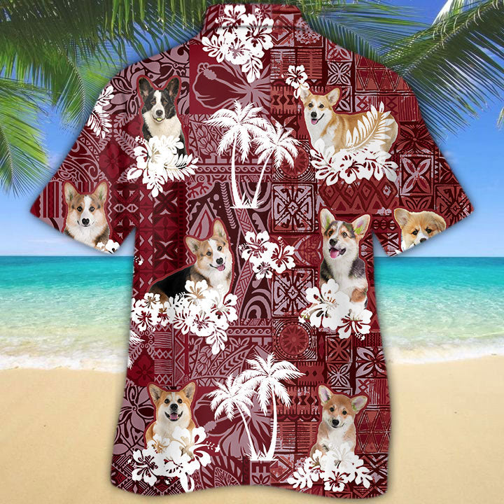Welsh Corgi Hawaiian Shirt, Dog Corgi Hawaii Aloha Beach Shirt HO5264