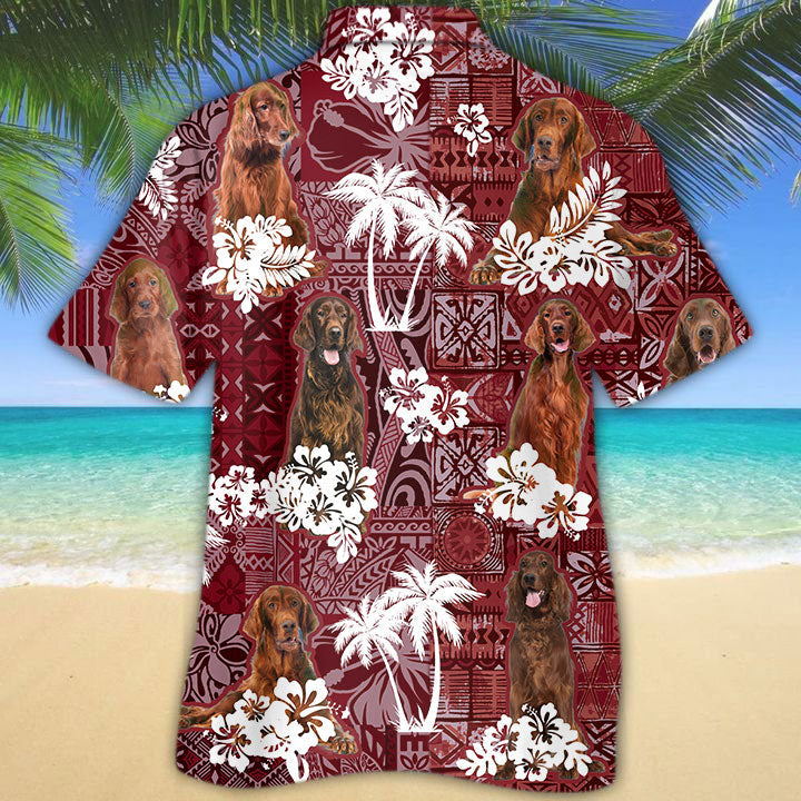 Irish Setter Hawaiian Shirt, Dog Hawaii Aloha Beach Shirt For Men Women HO5210