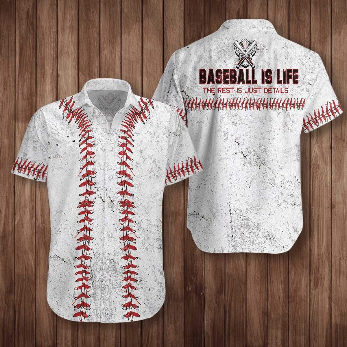 Baseball Is Life The Rest Is Just Details Hawaiian Aloha Shirt HO2948