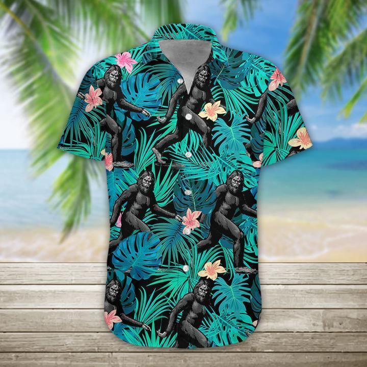 Bigfoot Tropical Aloha Hawaiian Shirts For Men & For Women HO2362