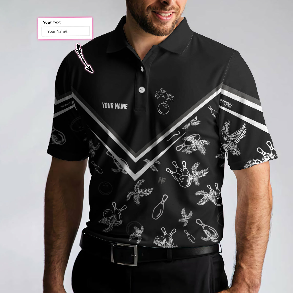 Custom Bowling Polo Shirts Unisex BO0283
