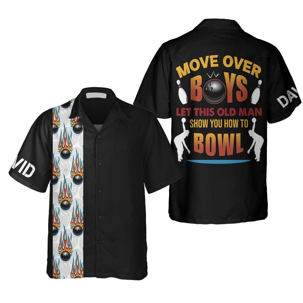 Bowling Move Over Boys Custom Hawaiian Shirt, Personalized Bowling Shirt, Best Gift For Bowling Players HO0130
