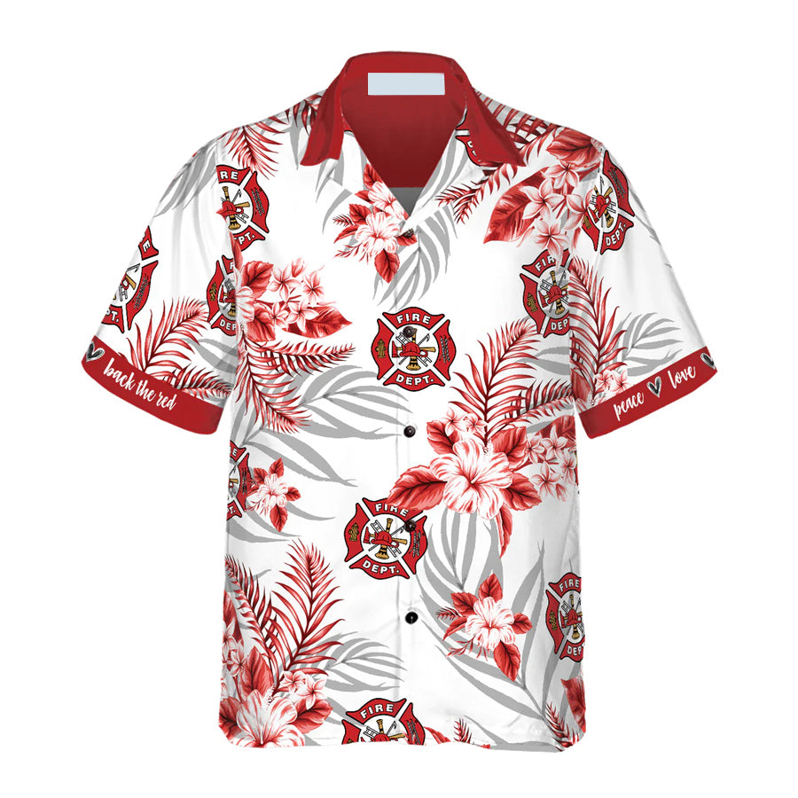 Firefighter Fire Rescue Hawaiian Shirt, Gift for Firefighter HO2905
