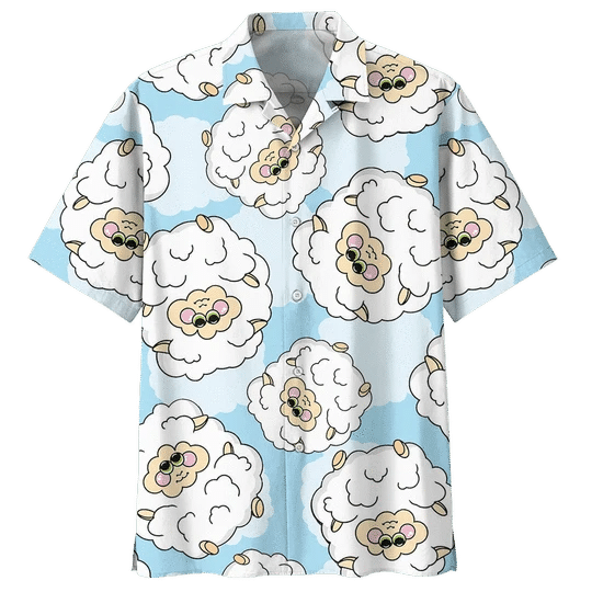 Collection Sheep Illustration Design Hawaiian Shirt HO2023