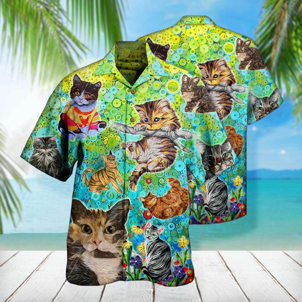 Colorful Cats Aloha Hawaiian Shirts For Men & For Women HO0832
