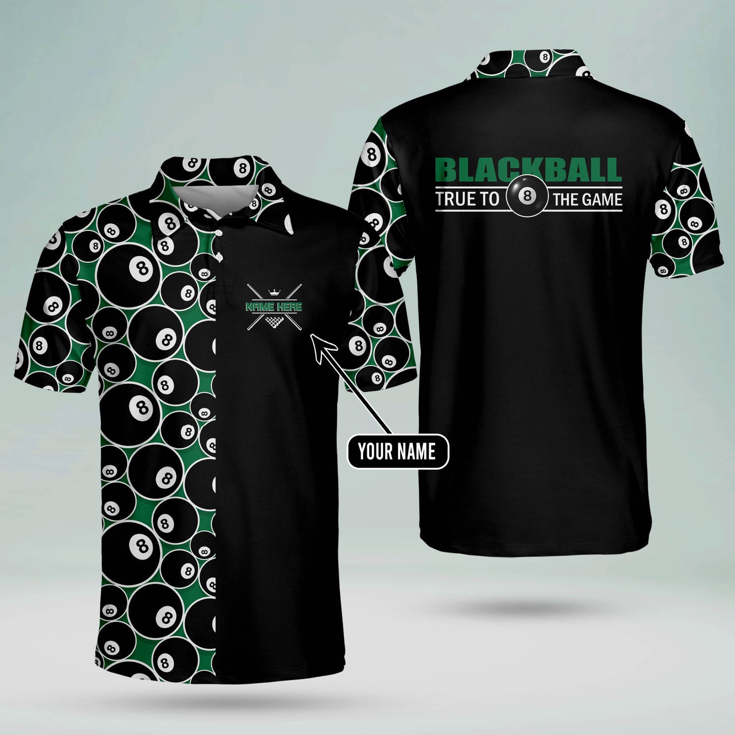 BlackBall True To The Game Billiard Polo Shirt BI0003