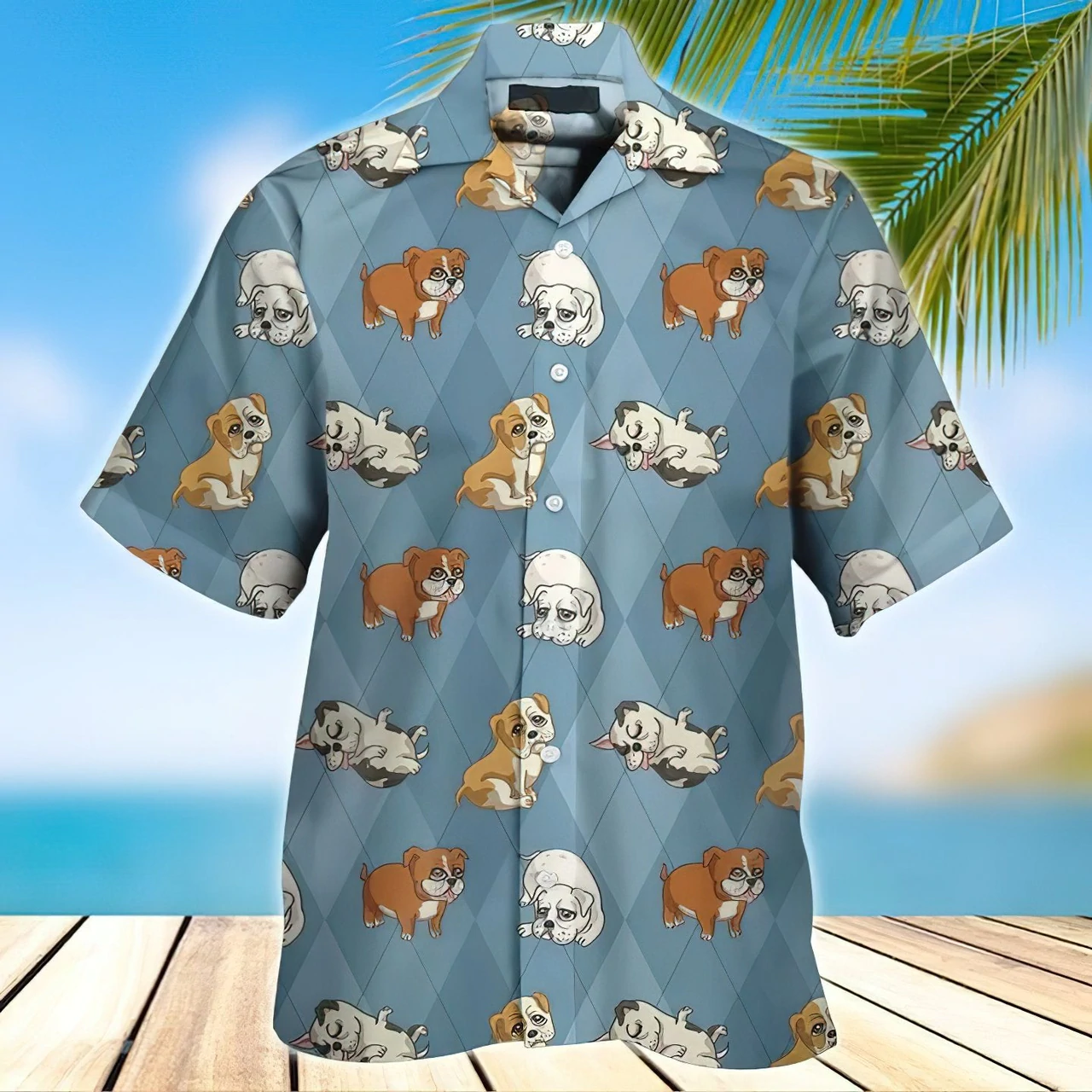 English Bulldog Hawaiian Shirt For Men & Women, Gift for dog lovers HO2282