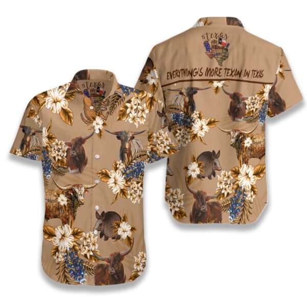 Everything’s More Texan In Texas Hawaiian Shirt HO2407