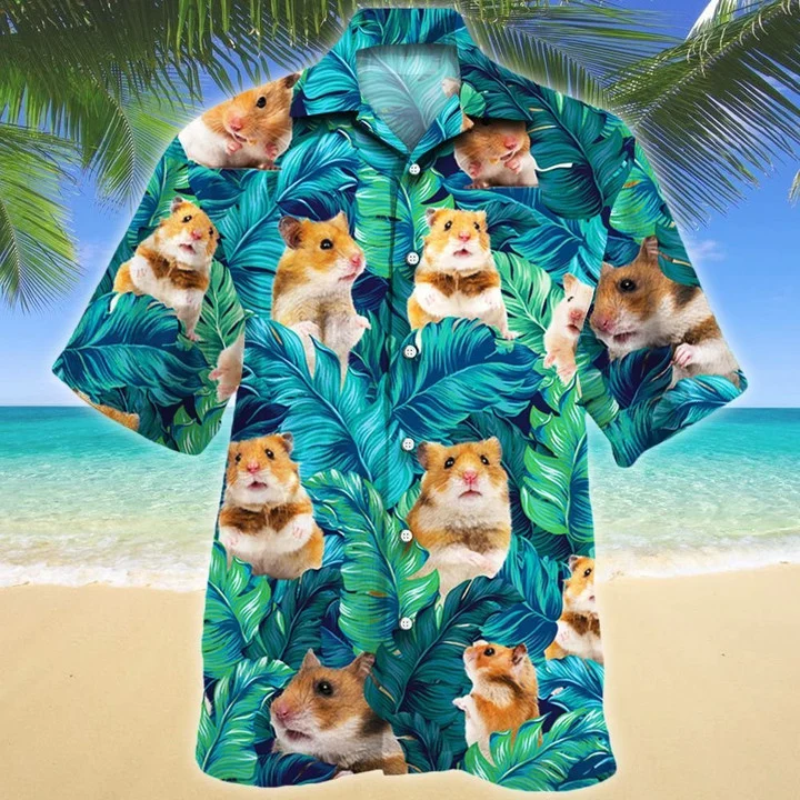 Excellent Gift For Hamster Lovers Summer Beach Palm Tree Hawaiian Shirt HO1787