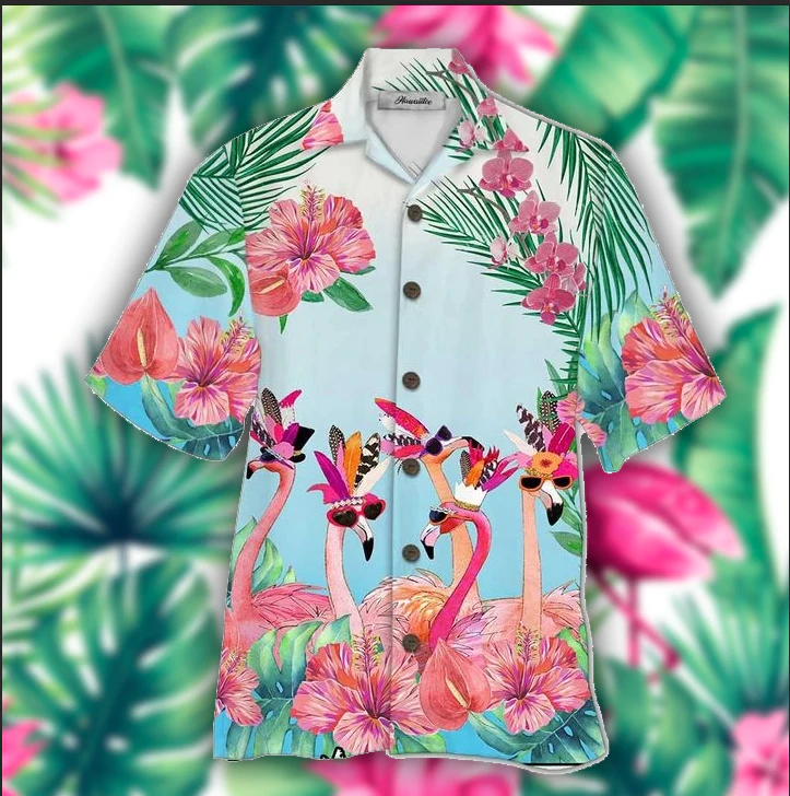 Flamingo Aloha Hawaiian Shirts For Men & For Women HO2203