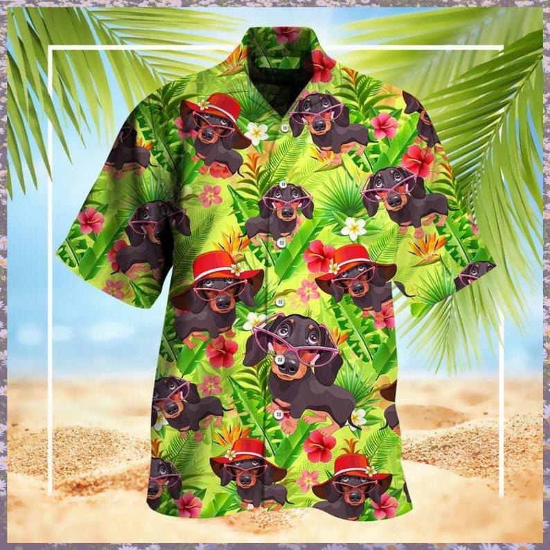 Dachshund Dog Summer Beach Aloha Hawaiian Shirts For Men & For Women HO1465