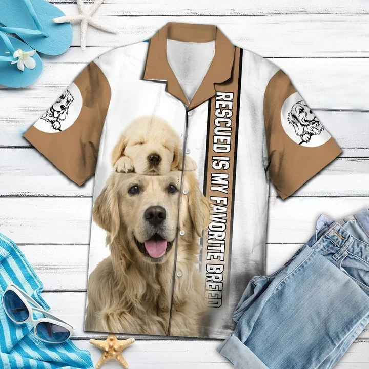 Golden Retriever Is My Favorite Breed Hawaiian Shirt HO2079