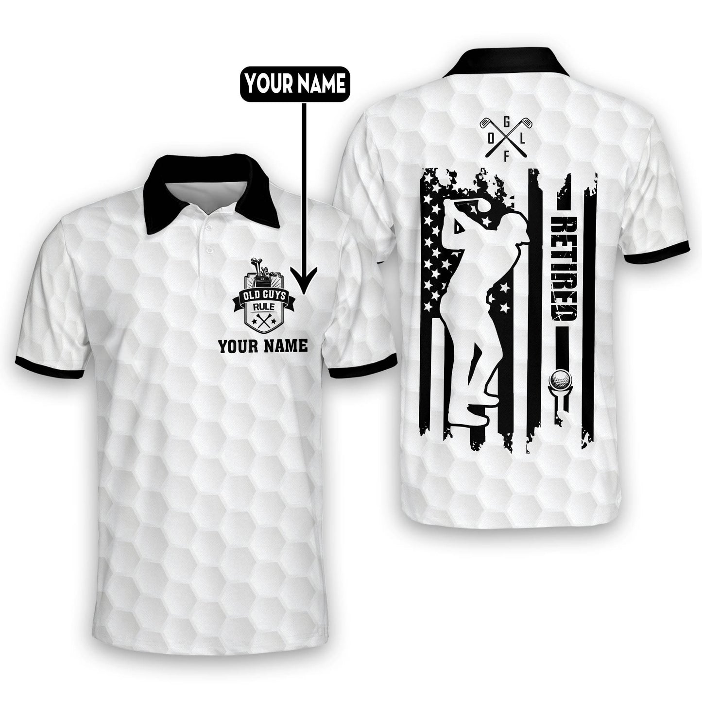 Retired Golfer Short Sleeve Shirt GM0198