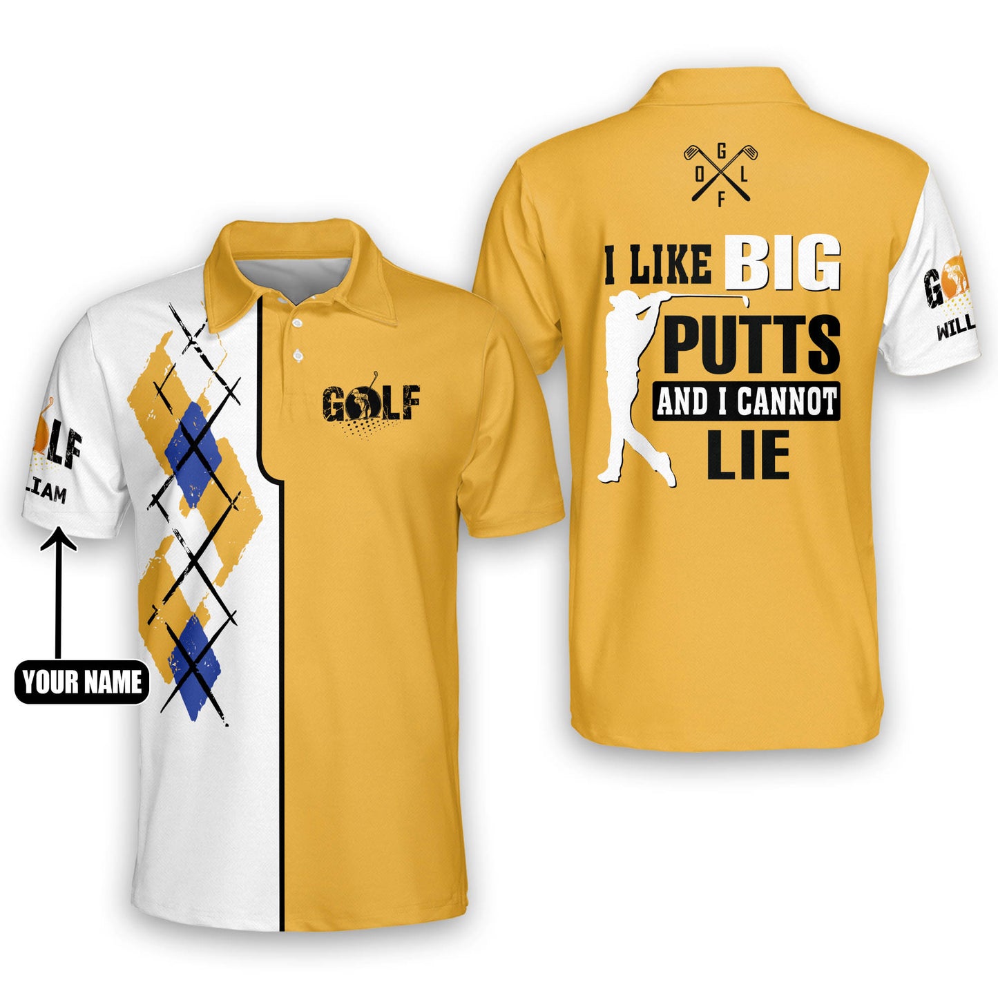 I Like Big Putts And I Cannot Lie Golf Polo Shirt GM0164