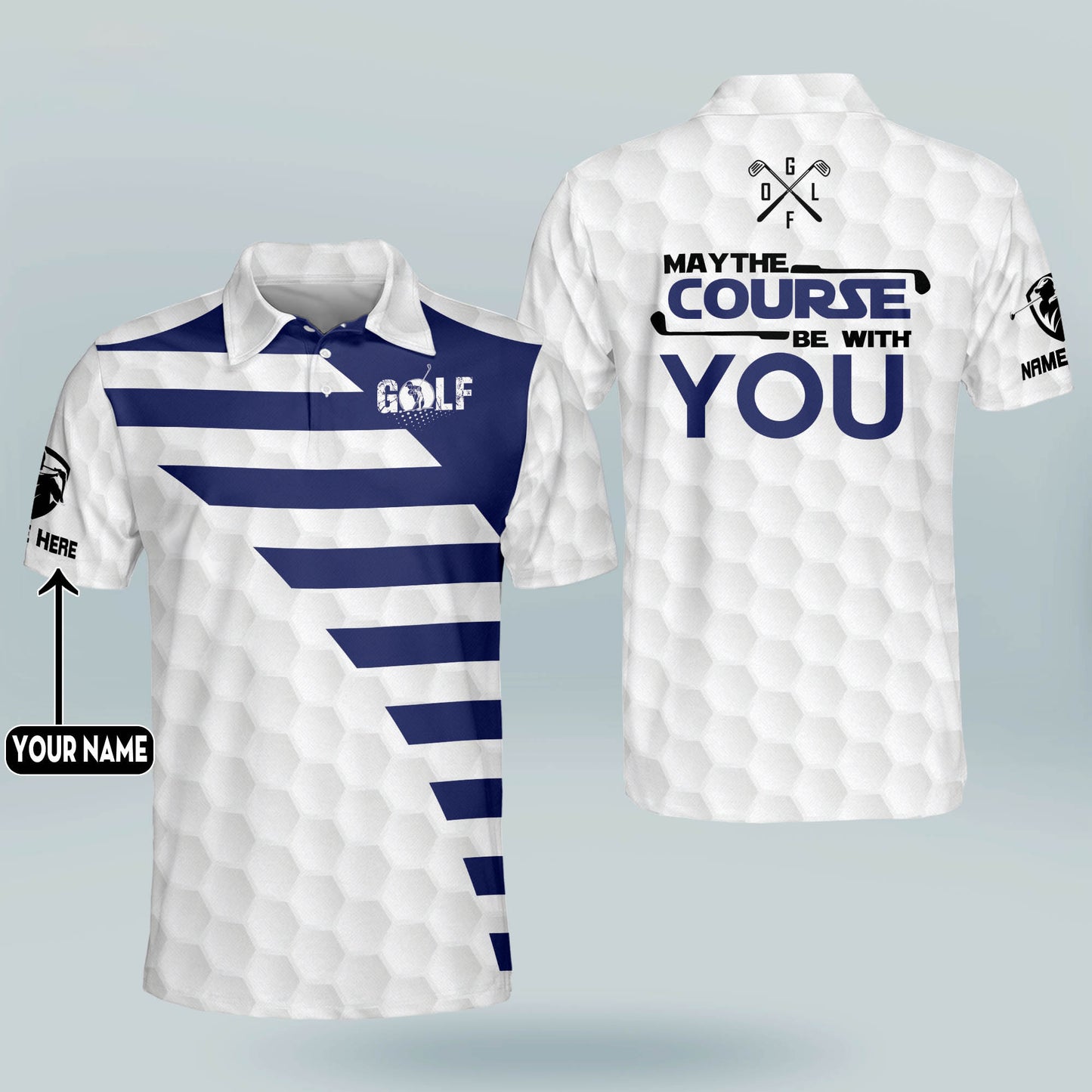 May The Course Be with You Golf Polo Shirt GM0312