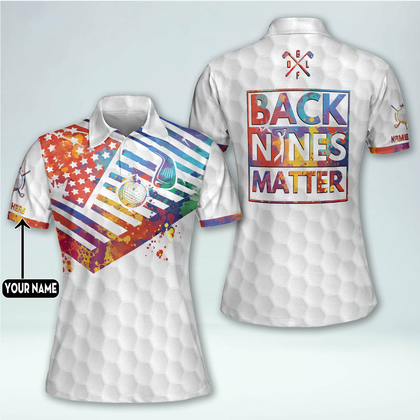 Back Nines Matter Golf Polo Shirt GW0028