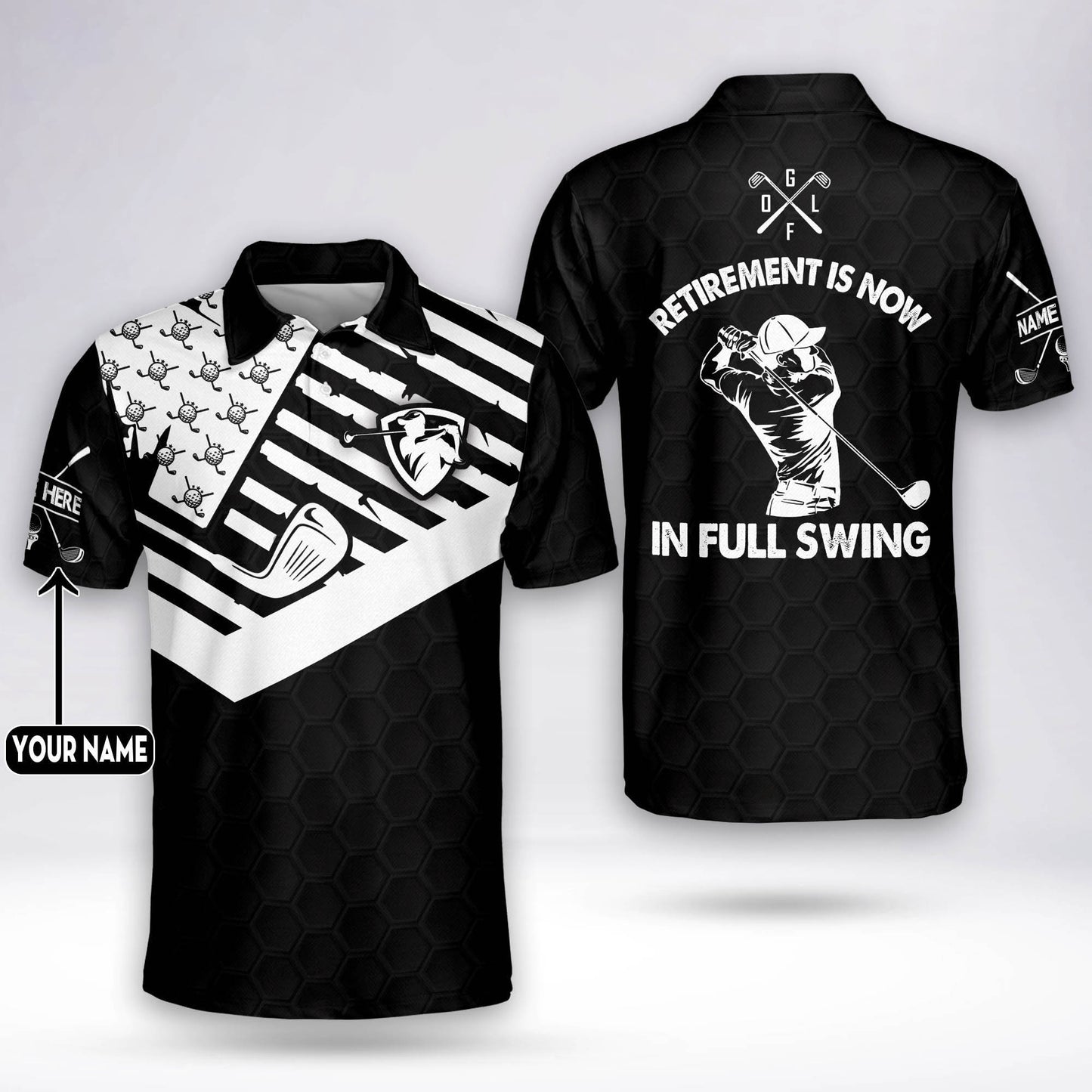 Retirement is Now in Full Swing Golf Polo Shirt GM0087