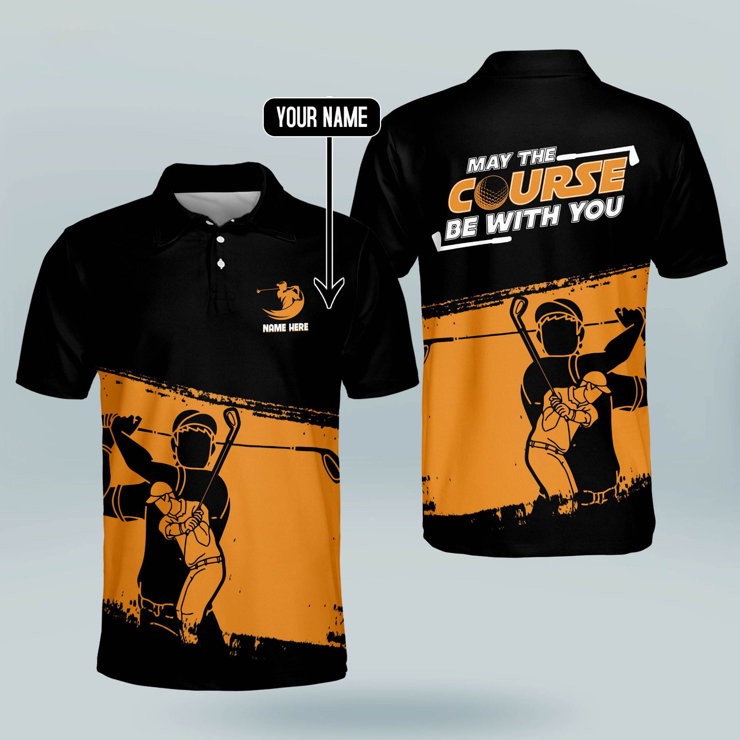 May The Course Be With You Golf Polo Shirt GM0321