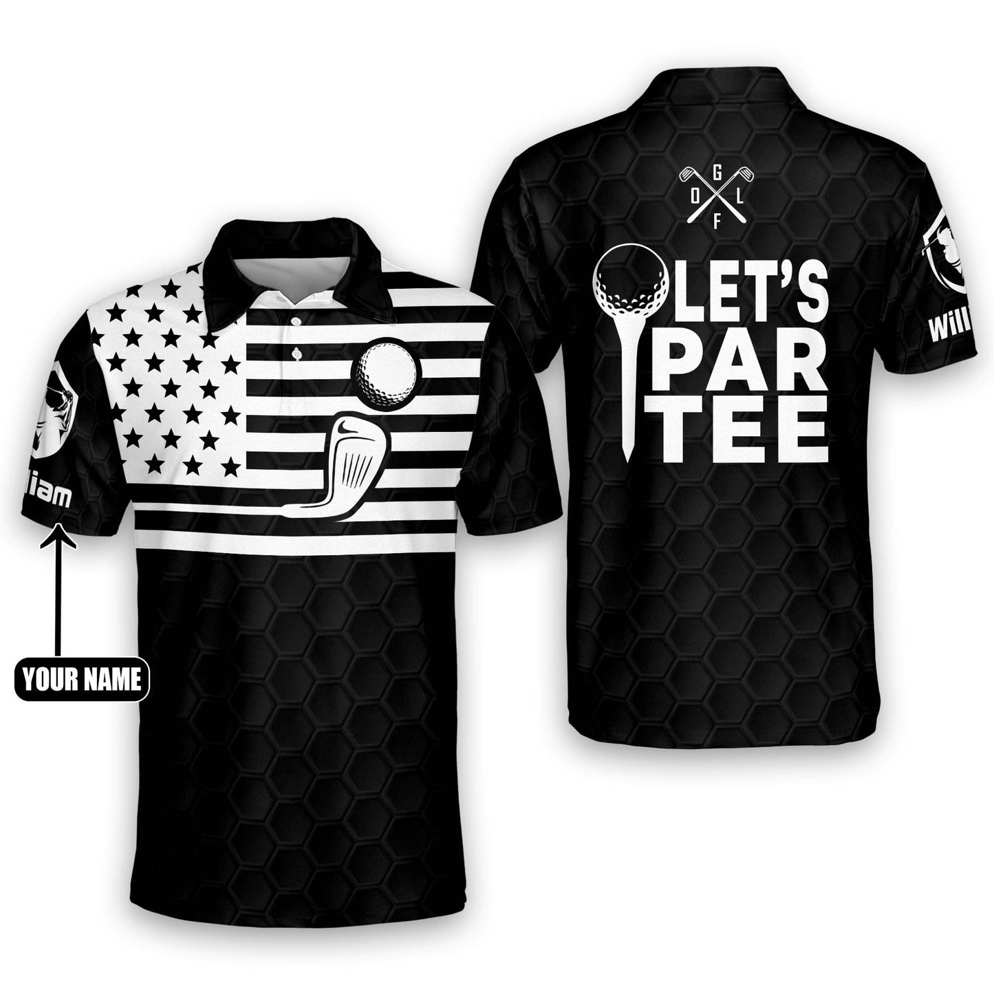 Let's Par-Tee Golf Polo Shirt GM0191