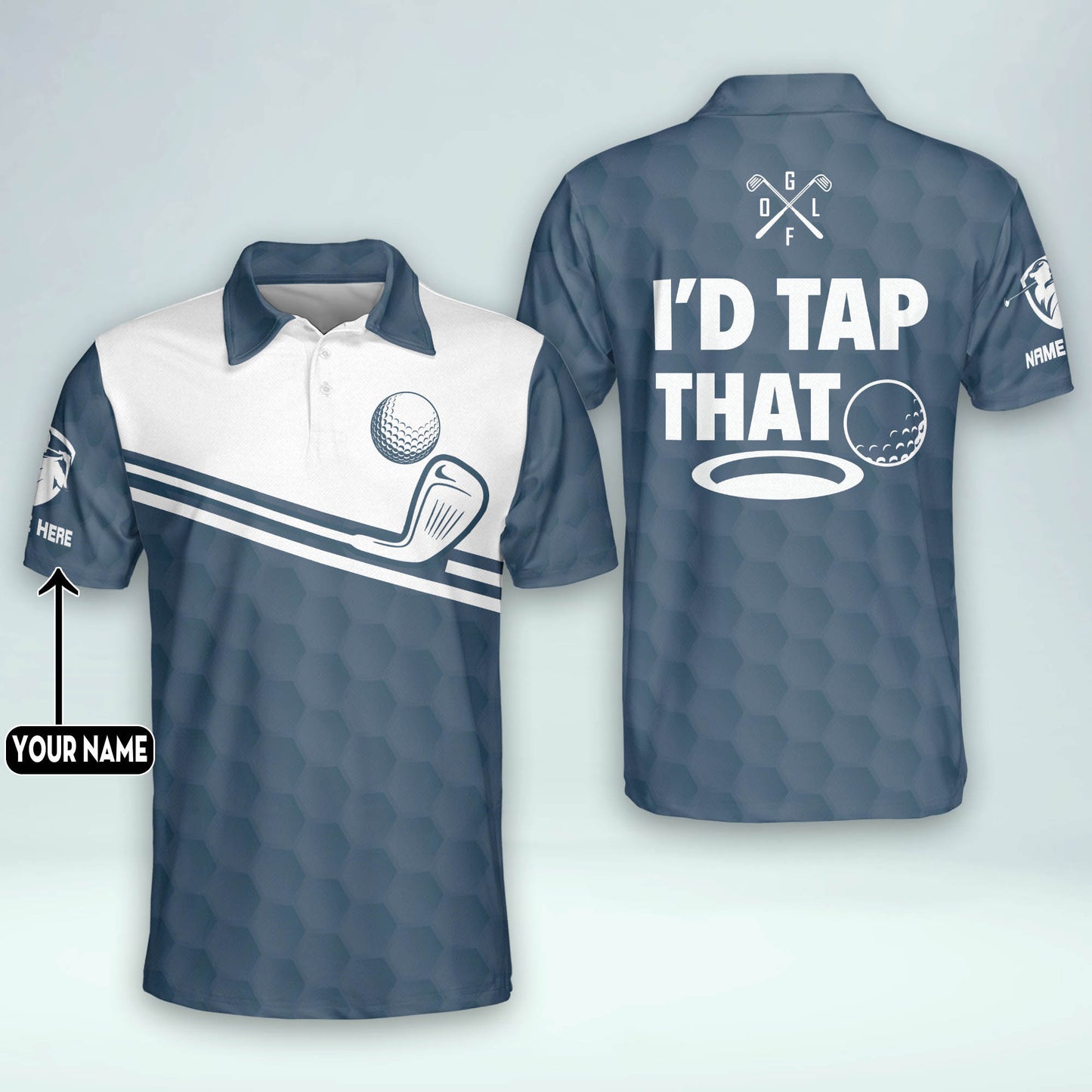 Just Tap It In Golf Polo Shirt GM0383