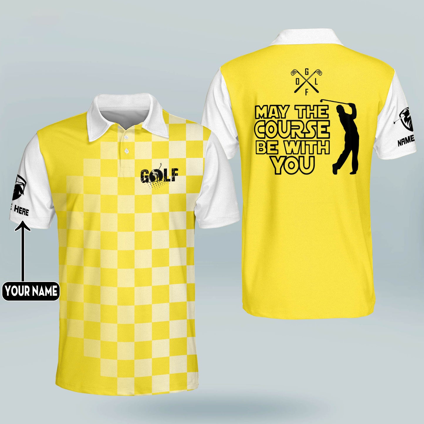 May The Course Be With You Golf Polo Shirt GM0314