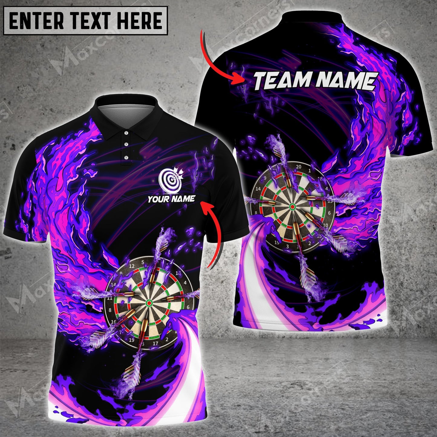 Lasfour Breath Of Fire Darts Multicolor Option Personalized Name 3D Shirt DMA0257