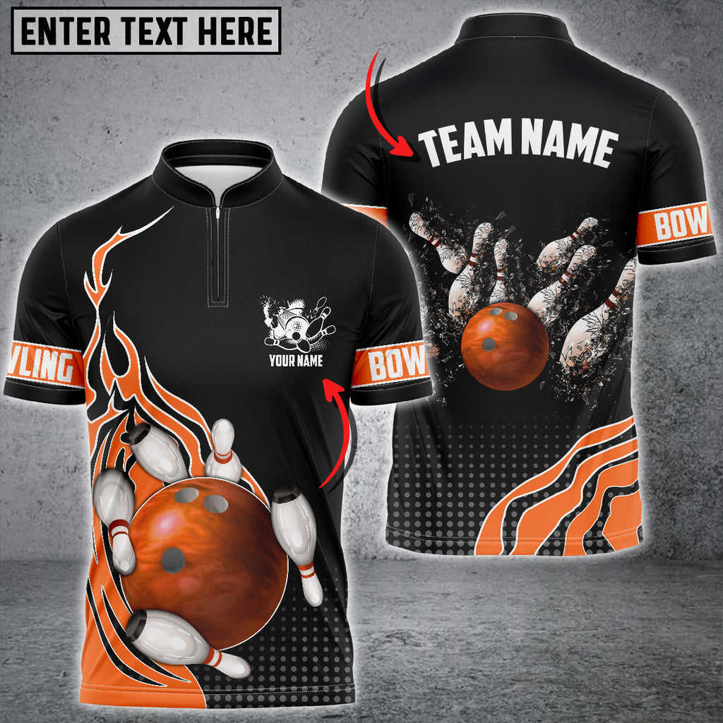 Custom Flame Bowling Jersey For Team BO0239