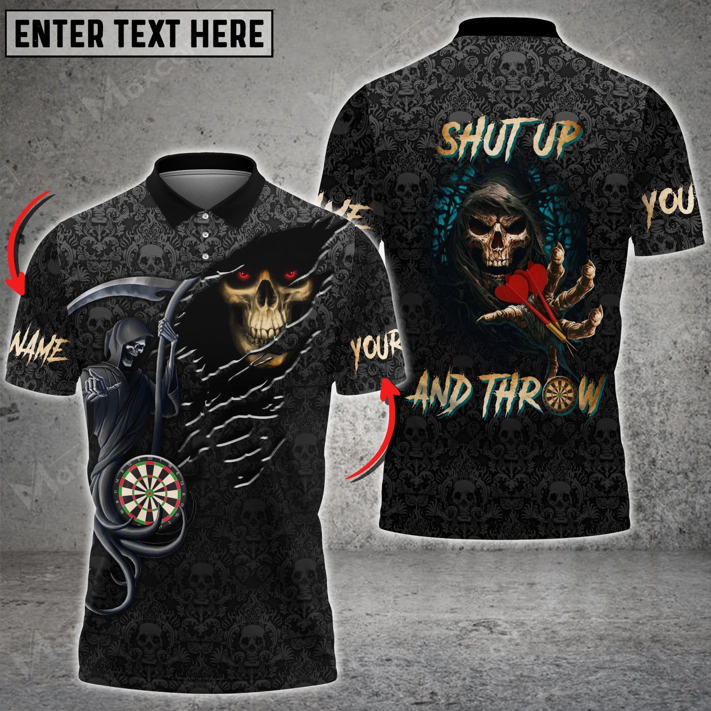 Lasfour Reaper Darts Personalized Name 3D Shirt DMA0360