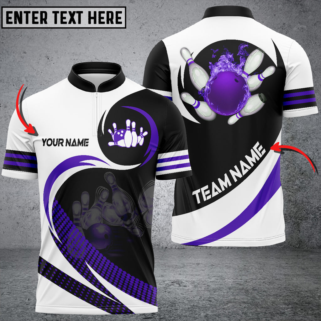 Custom Flame Ball Bowling Jersey Shirt For Men, Custom Bowling Team Shirts BO0236